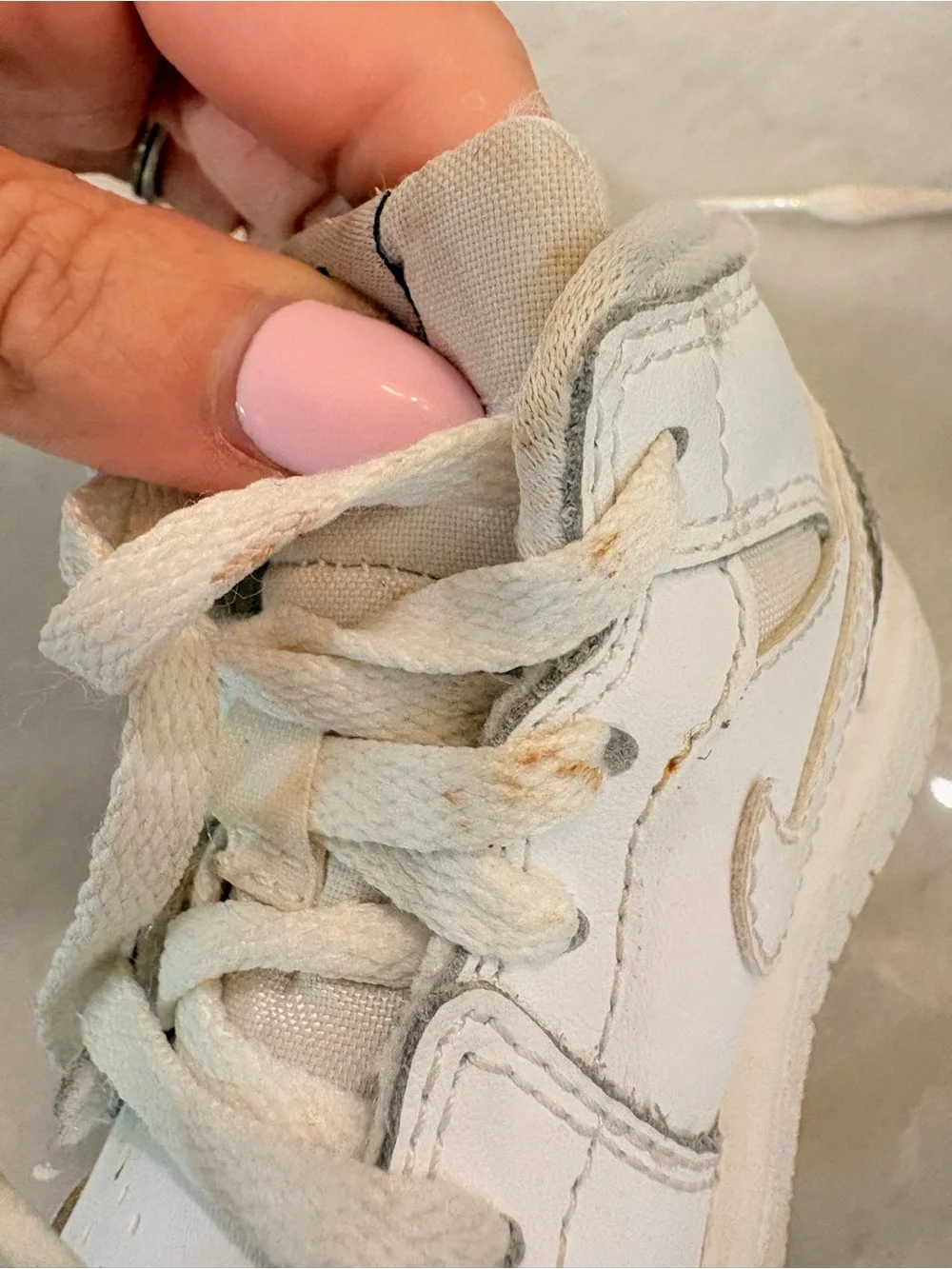 Jordan Kids White High-Top Sneakers with Black Jumpman